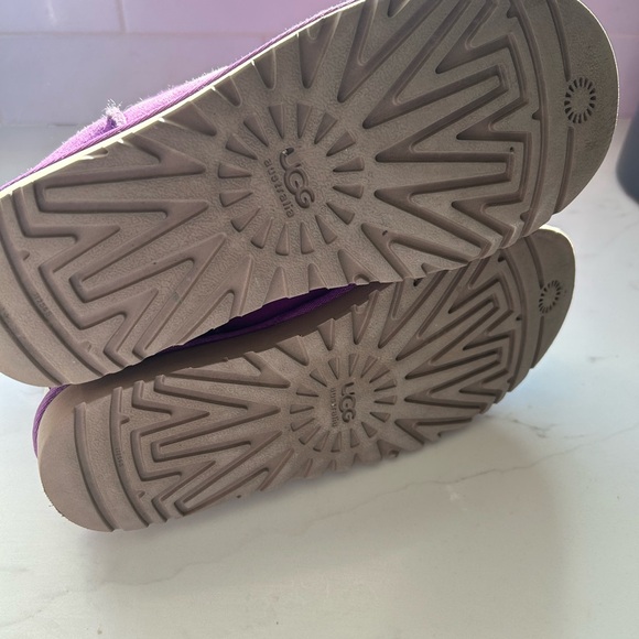 UGG Women's Purple Suede Slippers - Picture 6 of 6